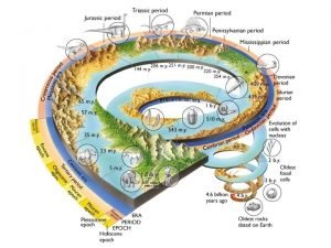 4 divisions of geologic time