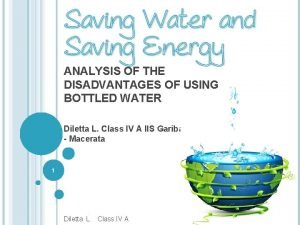 ANALYSIS OF THE DISADVANTAGES OF USING BOTTLED WATER