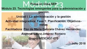 Prepa en lnea SEP Mdulo 23 Tecnologas emergentes