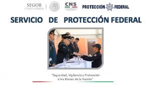 SERVICIO DE PROTECCIN FEDERAL Seguridad Vigilancia y Proteccin