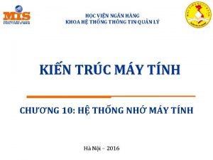 HC VIN NG N HNG KHOA H THNG