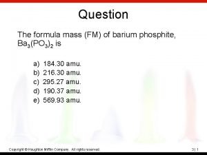 What is the formula for barium phosphite