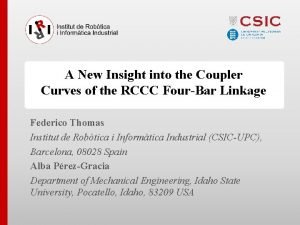 A New Insight into the Coupler Curves of