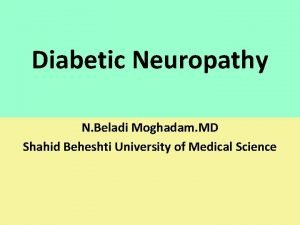Diabetic neuropathy