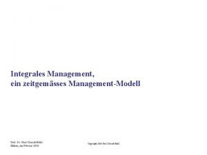 Integrales management