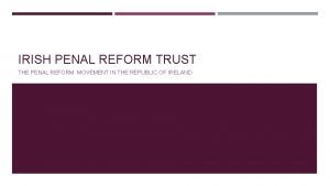 Irish penal reform trust
