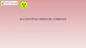 Service company accounting