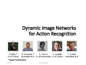 Action recognition with dynamic image networks