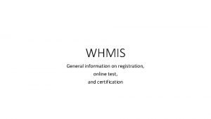 Online whmis test