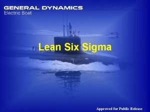 Lean Six Sigma Approved for Public Release Overview