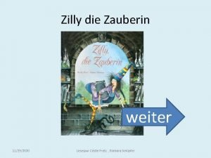 Zilly die Zauberin weiter 11292020 Lesespur Ccile Fretz