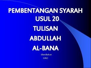 Ayat penutup pembentangan