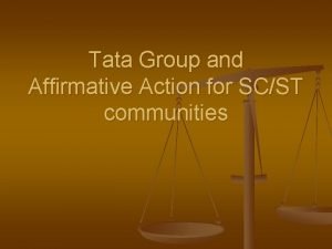 Tata affirmative action program