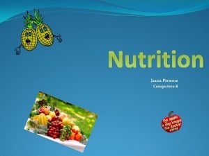 Nutrition Jaana Parsons Computers 8 Carbohydrates v Provides