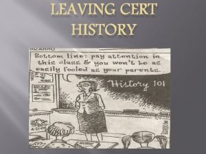 Leaving cert history