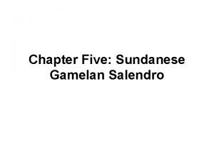 Gamelan salendro