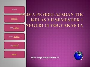 MENU MATERI SOAL latihan Kunci jawaban tes sumatif