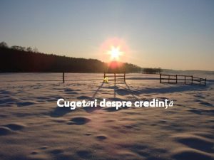 Cugetri despre credin Credina nseamn a crede anticipat