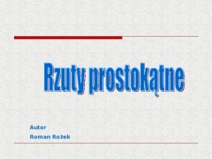 Rzutem prostokątnym odcinka d1b