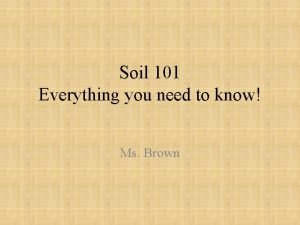 Soil 101 Everything you need to know Ms