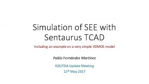 Sentaurus tcad examples