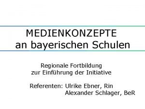Fortbildung in bayerischen schulen