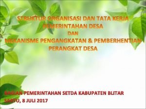 BAGIAN PEMERINTAHAN SETDA KABUPATEN BLITAR SABTU 8 JULI