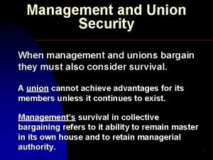 Union security meaning