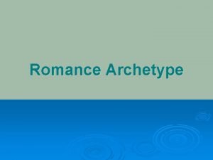 Romantic archetype
