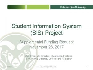 Student information system project proposal
