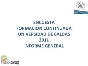 Universidad de caldas