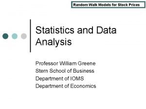 Lognormal random walk