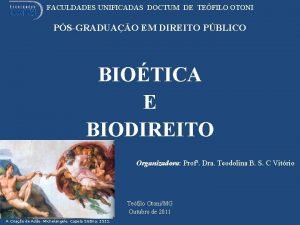 FACULDADES UNIFICADAS DOCTUM DE TEFILO OTONI PSGRADUAO EM