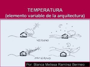 Elementos variables de la arquitectura