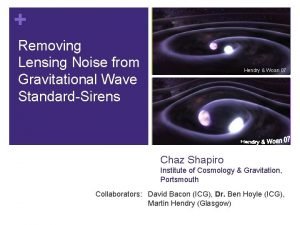 Removing Lensing Noise from Gravitational Wave StandardSirens Hendry