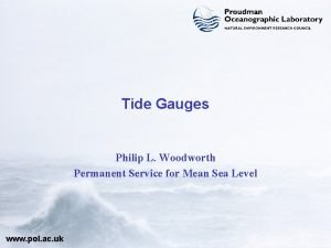 Tide Gauges Philip L Woodworth Permanent Service for