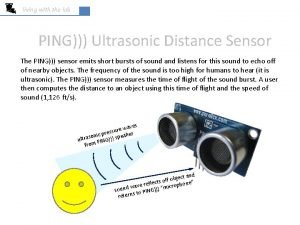 Ping ultrasonic distance sensor datasheet