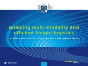 Enabling multimodality and efficient freight logistics Exchange of