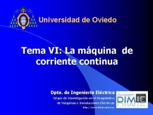 Universidad de Oviedo Tema VI La mquina de