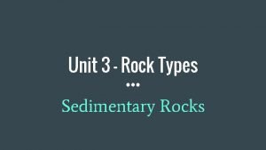 Biochemical sedimentary rocks