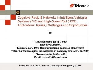 Cognitive Radio Networks in Intelligent Vehicular Systems IVS