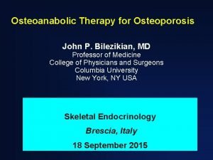 John bilezikian md