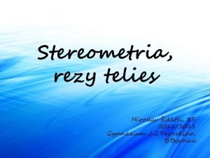 Stereometria vzorce