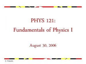 Phys 121 umd