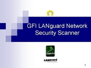 Gfi network security scanner