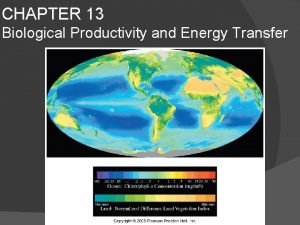 CHAPTER 13 Biological Productivity and Energy Transfer Fig