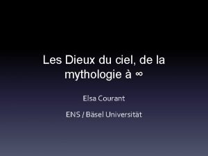 Les Dieux du ciel de la mythologie Elsa