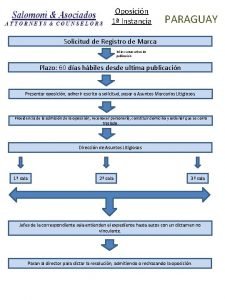 Oposicin 1 Instancia PARAGUAY Solicitud de Registro de