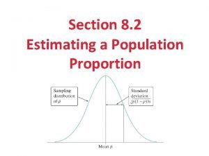 Section 8 2 Estimating a Population Proportion Section