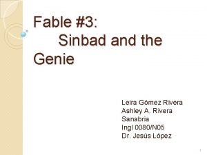 Fable 3 Sinbad and the Genie Leira Gmez